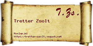 Tretter Zsolt névjegykártya